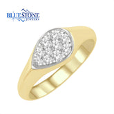 14kt Yellow Gold Diamond Ring- Size 6.5
